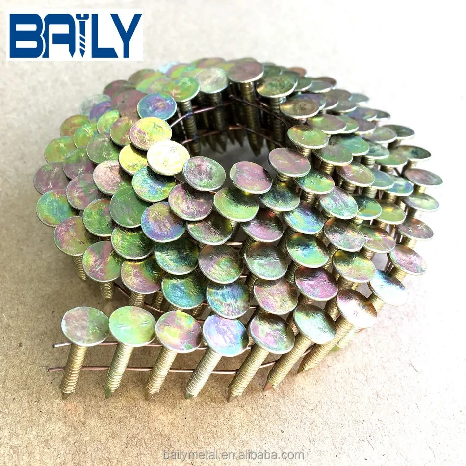 Factory supply various spiral roofing coil nail for coil nail gun