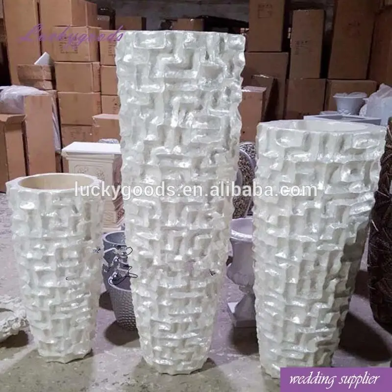 
LG20171206-3 hot sale wedding event decoration white plastic pillars 