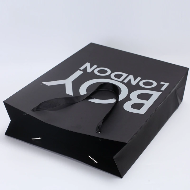 Elegant Gift Custom Size Gold Print Color Flat Handle Art Paper Bags Hair Foldable Cheap Printed Shopping Recycle Bag