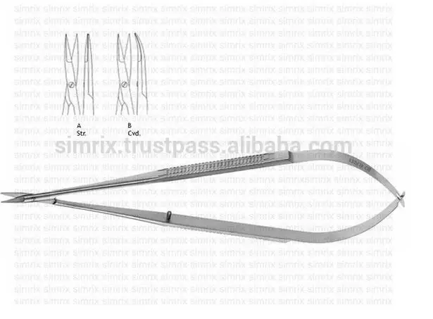 
Castroviejo Micro Scissors Straight Fine Blades Sharp Tips 5 1/2" (14 cm) , SIMRIX 