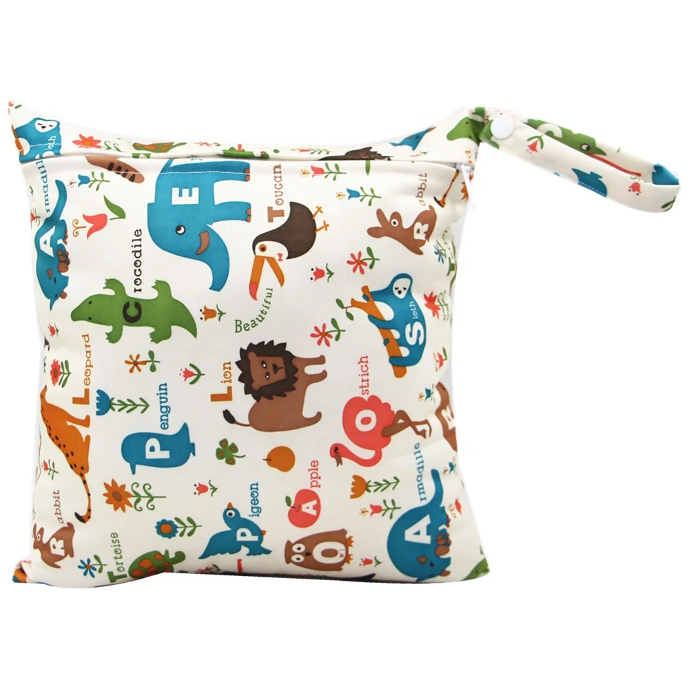 Waterproof pul fabric baby wet bags pul wet bag