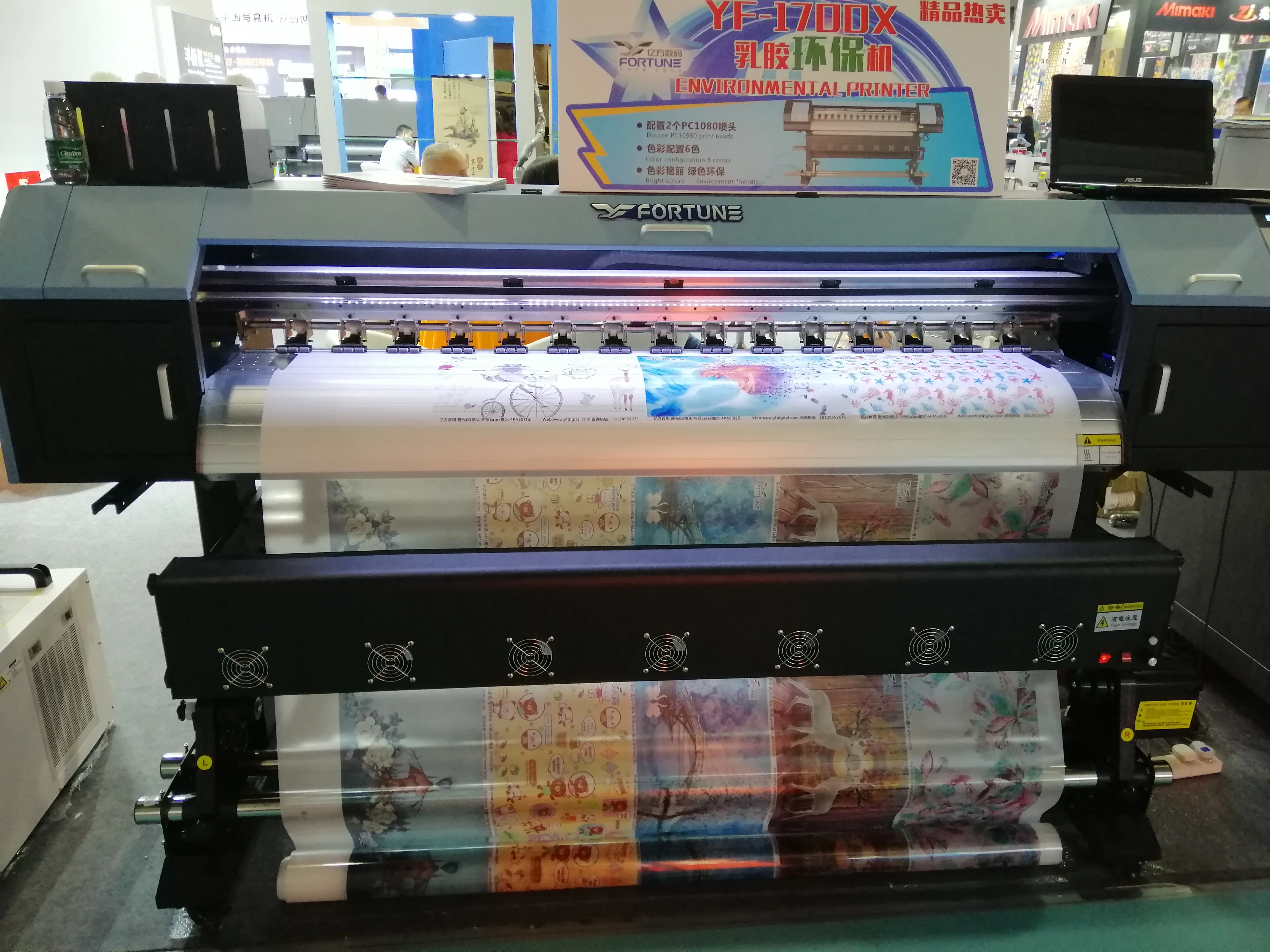 
FORTUNE Eco-solvent 1.7m Large format printer equip XP600 heads inkjet printer cheap price high quality 