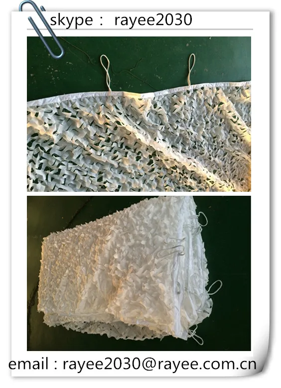 6 x 6 m white camo net , hot sale snow camouflage net (Red de camo de nieve)