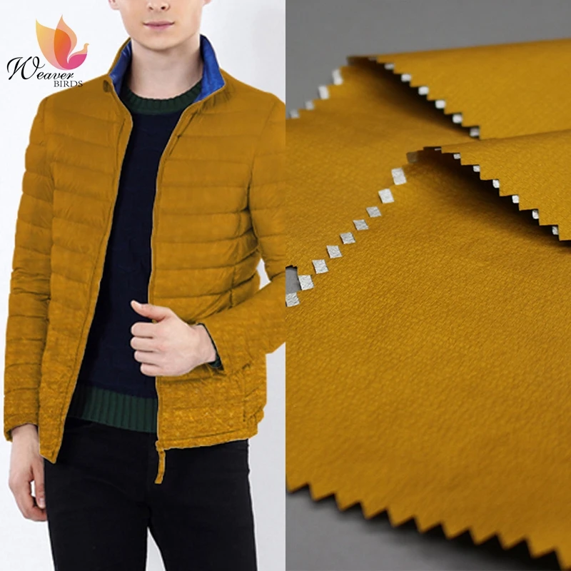 Nylon Bubble Plaid 20D Water Vapour Permeability Coated Silver Lamination 3K/3K Waterproof/Breathable Windbreaker Fabric