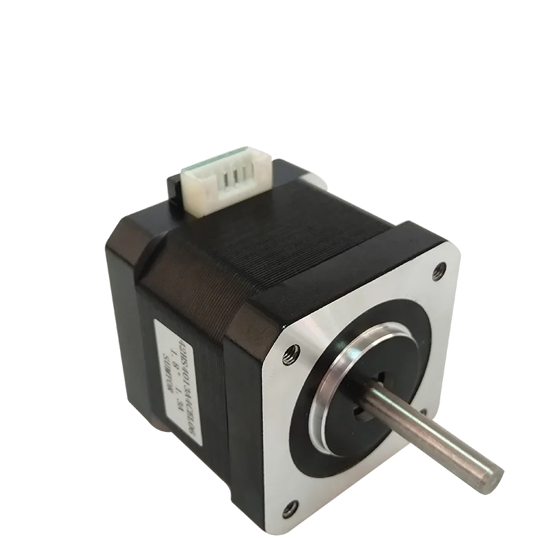 42HS4013A4CEL06 40mm 1.3A 12v hybrid nema 17 2phase stepper motor plug 600mm wire black spray-paint