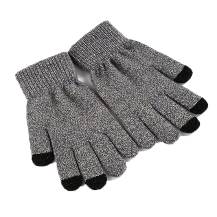 Wholesale High Quality Custom Promotional Knitted Touch Screen Winter Gloves