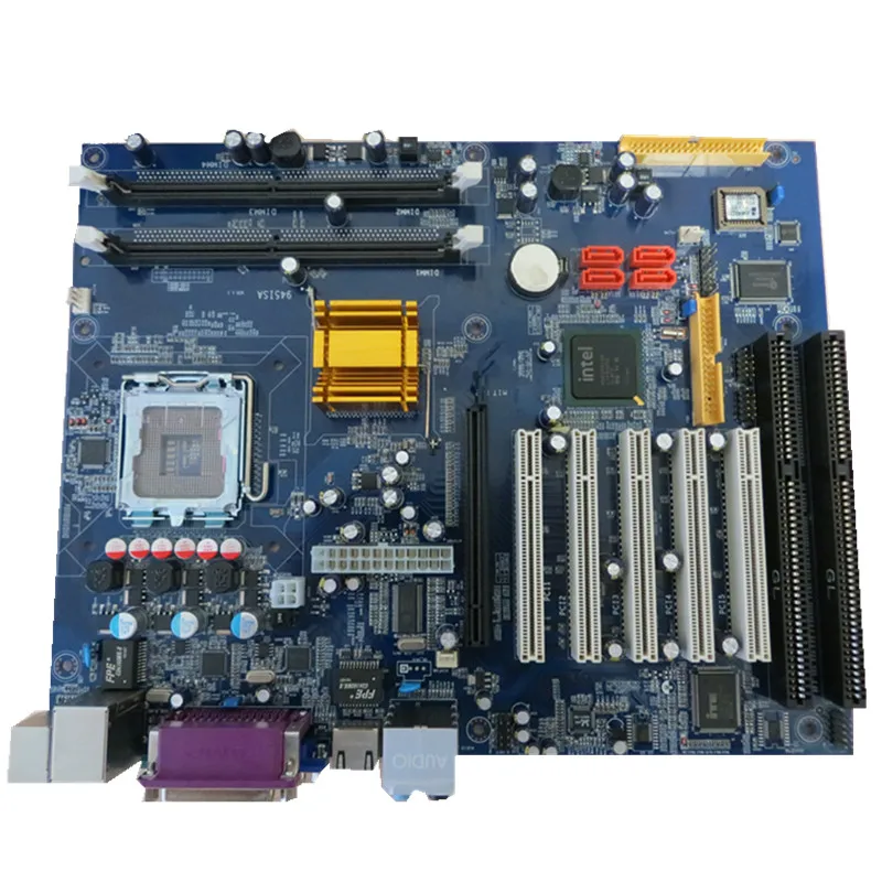 945 Материнская плата, разъем 775, материнская плата с 2 слотами ISA и 5 слотами PCI, поддержка чипсета Intel