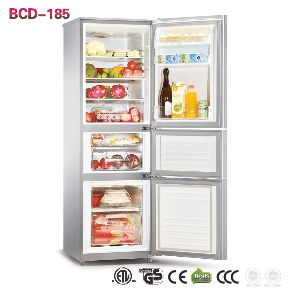 185L  three door new style refrigerator in home appliances