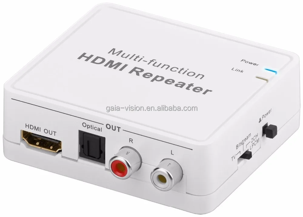 HDMI Audio Extractor HDMI input HDMI+Toslink Audio+L/R audio output support ARC