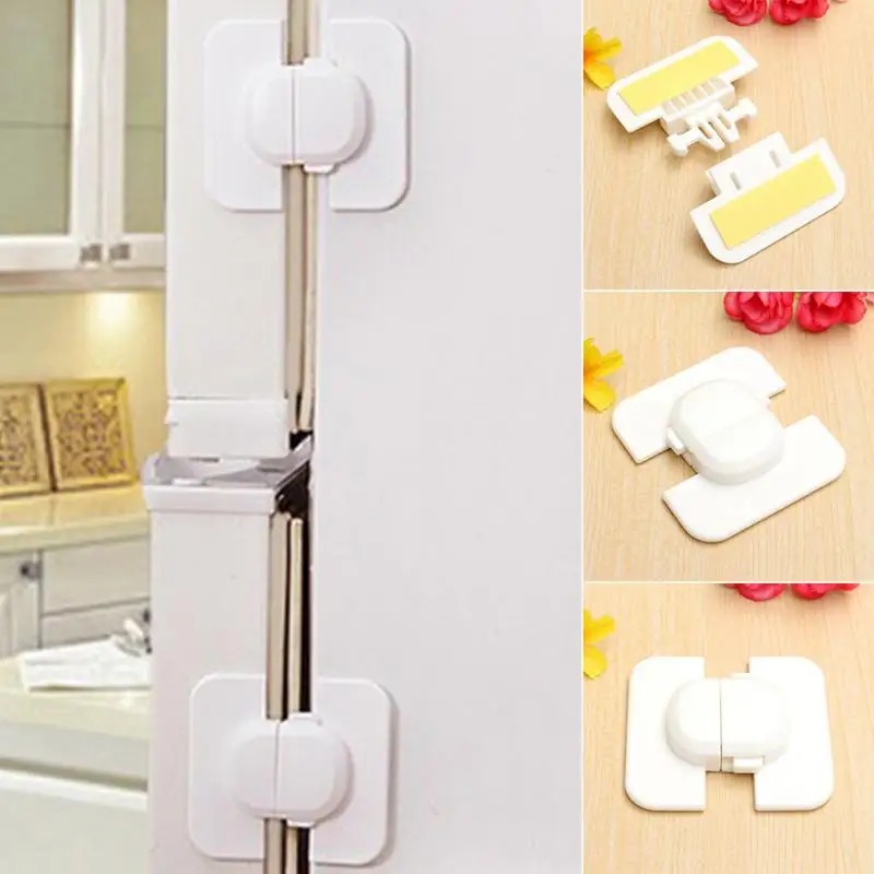 Home Refrigerator Fridge Freezer Door Lock Latch Catch Toddler Kids Child Cabinet Locks Baby Safety Child Lock