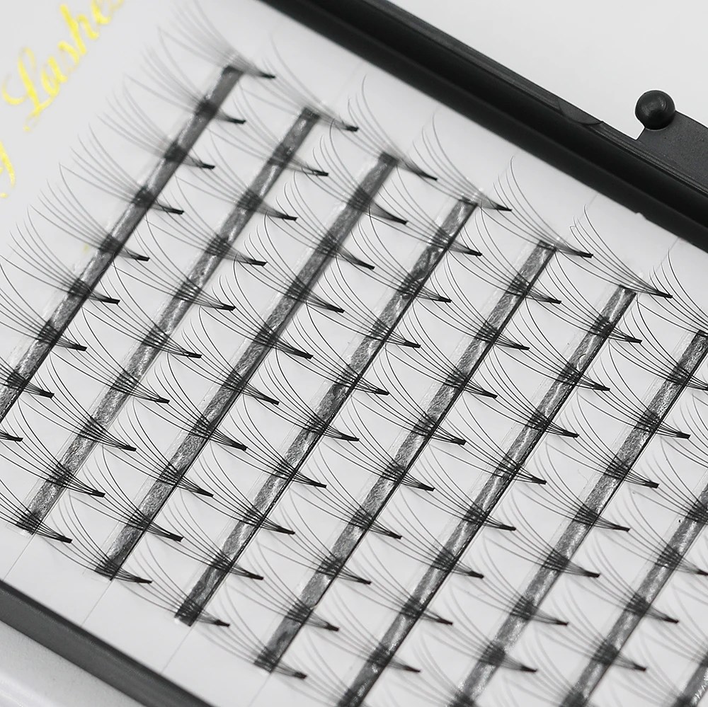 Do your own brand pre made volume fans eyelash top grade pointy base fans by miss pretty lashes