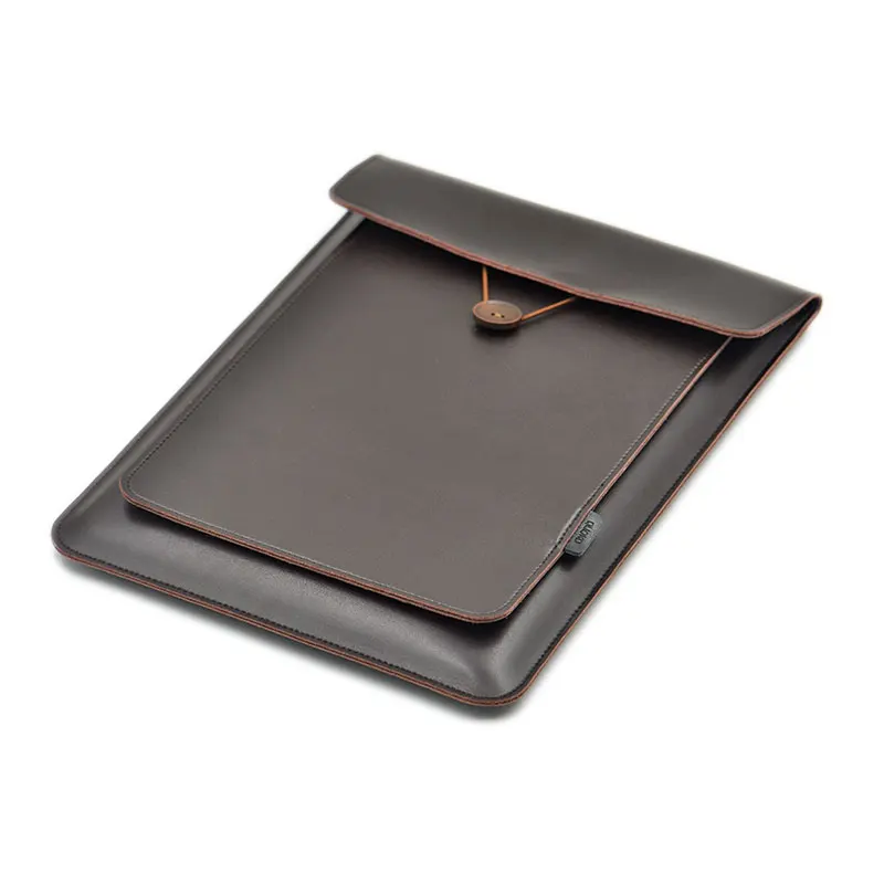 Double Layer High Capacity style microfiber leather laptop sleeve case for gifts , for  Macbook Air /Pro 12/13/15 sleeve cover
