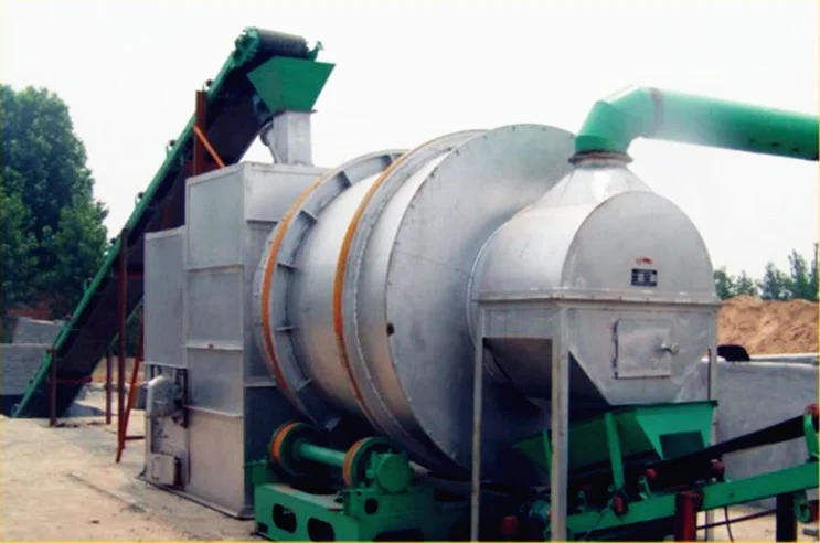 2021 High Quality 10T/H Three Cylinder Sand Dryer equip Diesel Burner