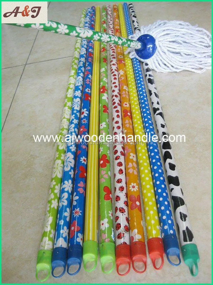 spin mop wood stick
