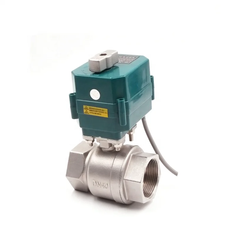 DN50 2' 2-way DC12V/24V/220v  stainless steel ball valve motorized actuator control valve