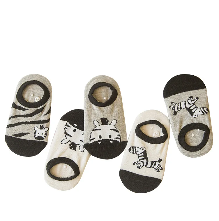 
Colorful Cute Cotton Cartoon Donkey Small Boys Kids Boat Socks 