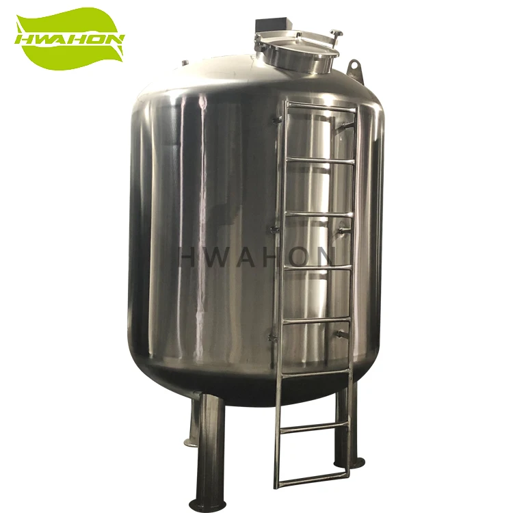 2000 Liter Water Storage Tank Stainless Steel 304/316L Vertical Type Liquid Jacket Tank