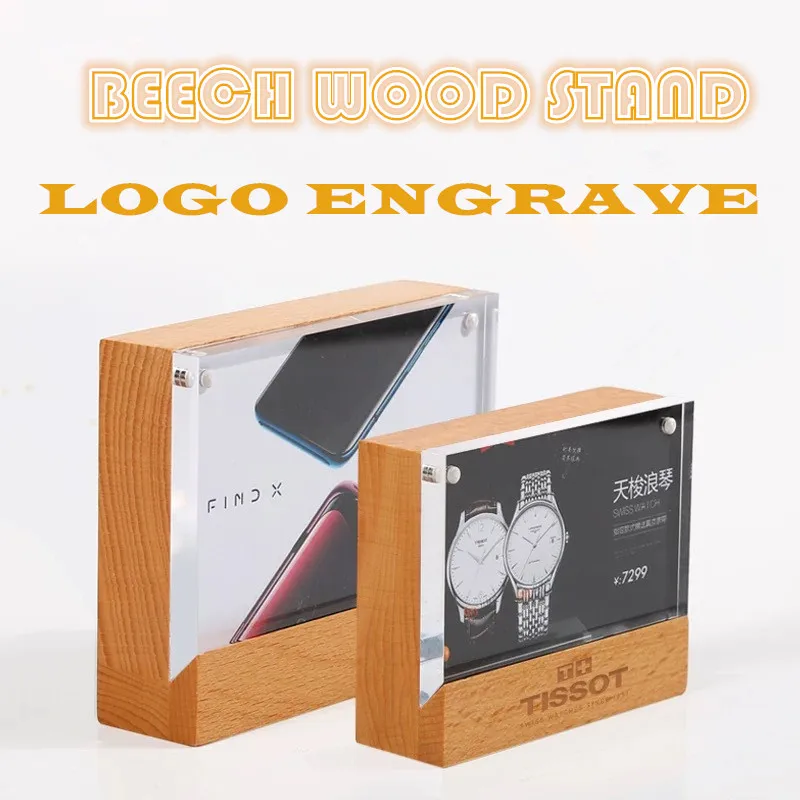 ODM Table card cards magnetic Station Wood Acrylic Table Card Holder Display China Manufacturer