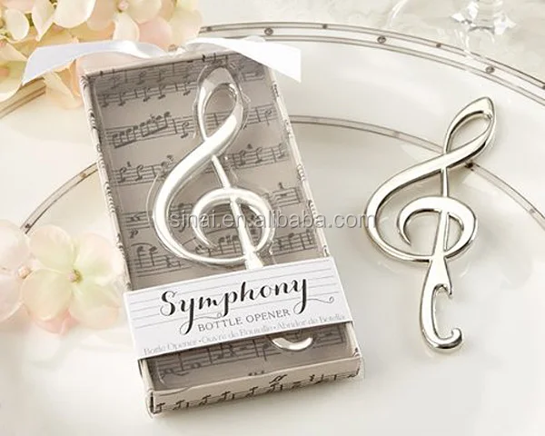 Wedding Gift Symphony Chrome Music Note Bottle Opener