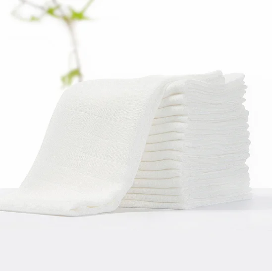 White Gauze Bulk Cloth Diaper Washable Cloth Diaper For Newborn Baby