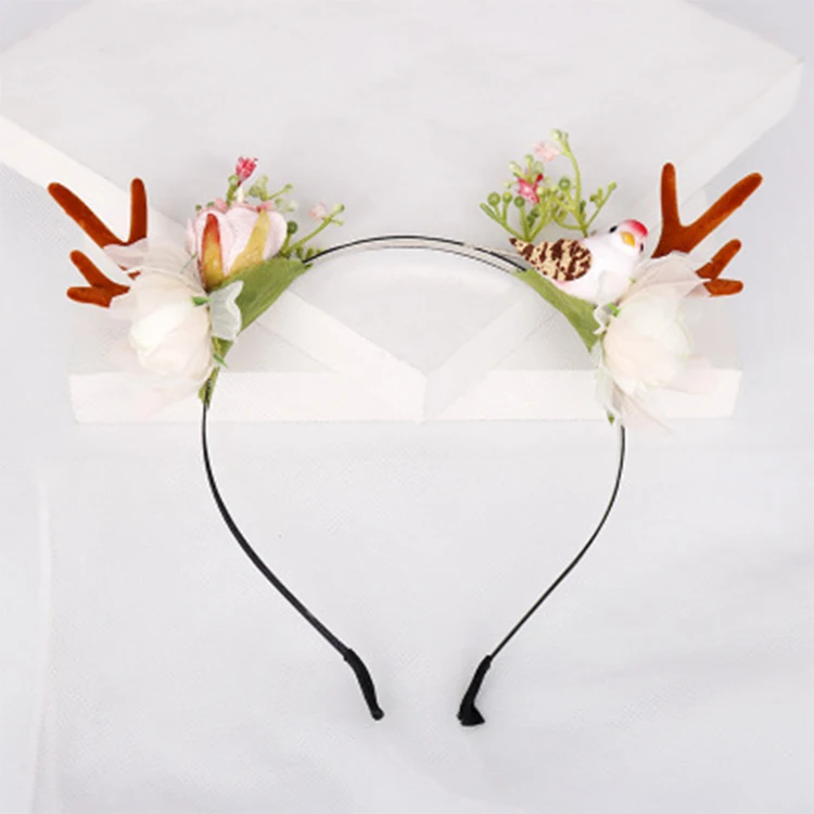 Child Head Buckle Headband Cartoon Christmas Headdress Snowman Party Christmas Headband