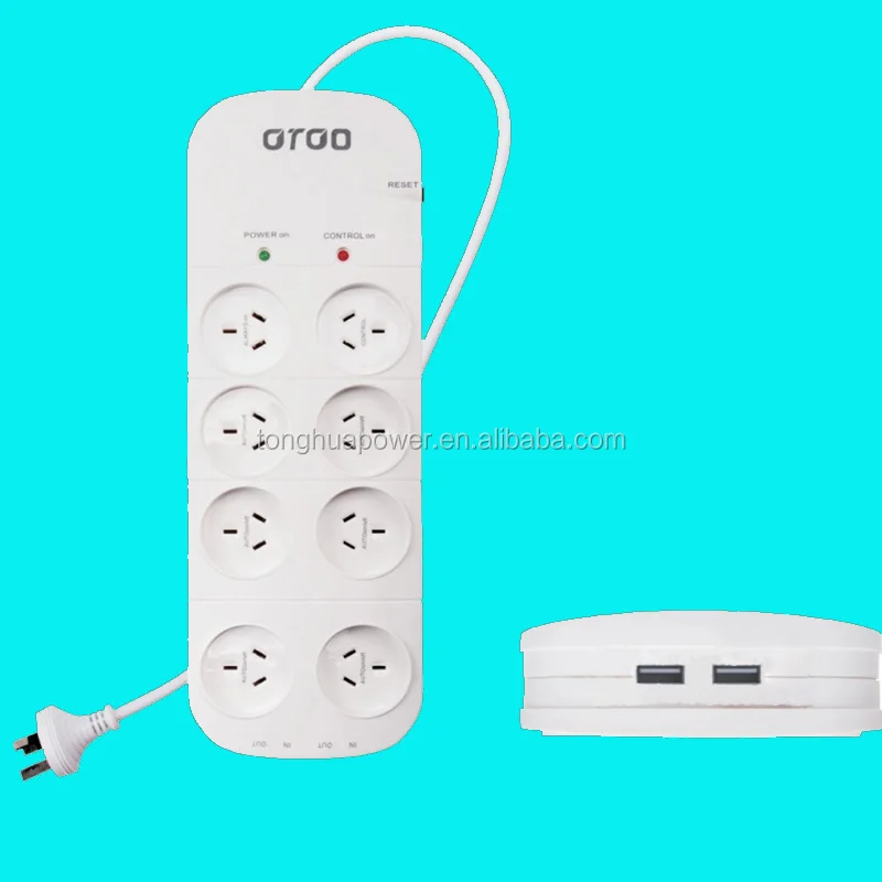 au saa master slave control power strip /australia standard saa 6 outlet power board with overload protector/ surge