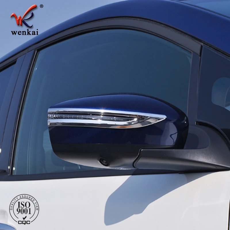 ABS Side Door Rear View Mirror Strip Decoration Trim For Nissan Leaf ZE1 Kicks 2017 2018 Car Accessories