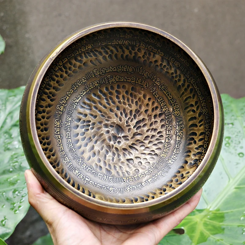 New design Handmade Brass tibetan Singing Bowl for Yoga Meditation Sound Therapy Factory Wholesale