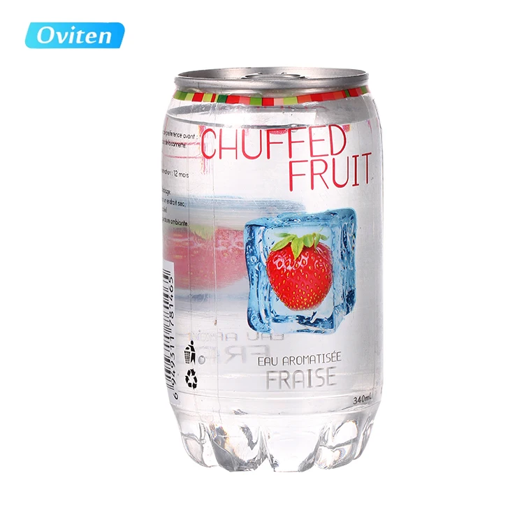 
350ml hot sale Canned peach flavor carbonated soft drink 