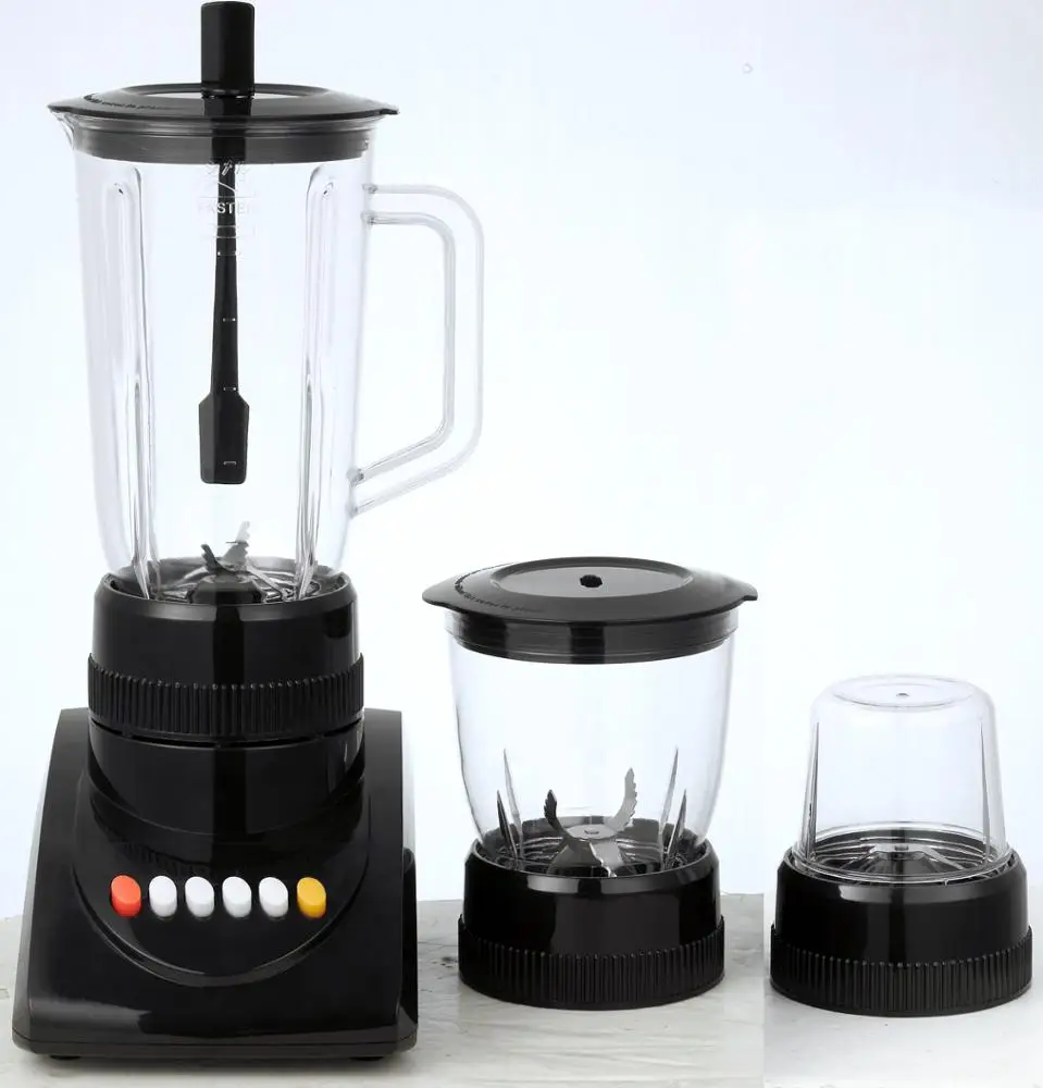 350W 1.0L Plastic Jar Glass Jar Electric Blender With Grinder Food Blender