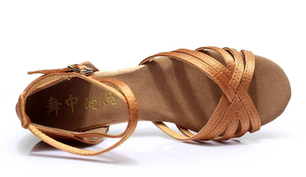 
Fashion Flexible Sloe Cheap Women Ballroom Latin Dance Shoes Low Heel 