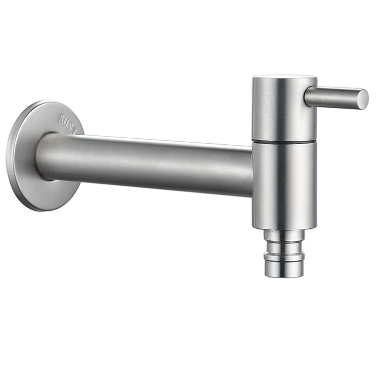 Wall mounted single hot or cold water tap 304SS bibcock taps