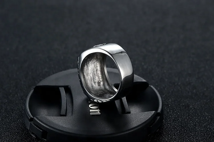 Крутое винтажное мужское кольцо в стиле панк-рок-ролл кольцо из титановой нержавеющей стали FTW