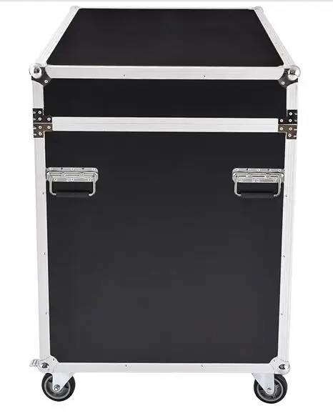 Aluminum flight / transport case in different volume with 4 wheels