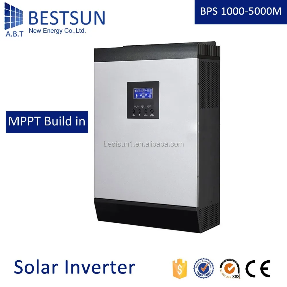 BESTSUN solar inverter 1000W 2KW 3KW 4KW 5KW 6KW hybrid solar inverter with PWM/ MPPT charge controller