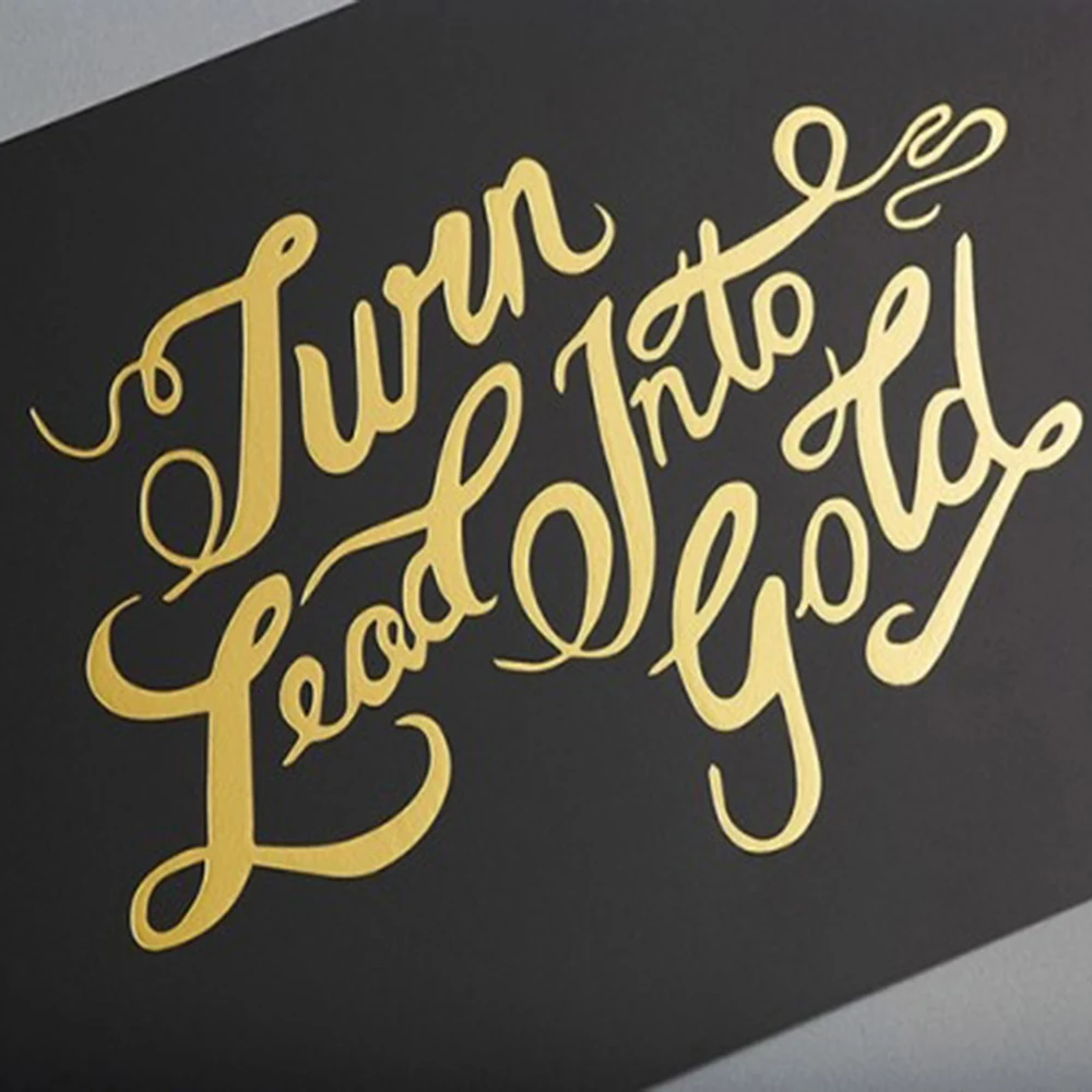 2021 hot sell cotton paper gold foil business card printing