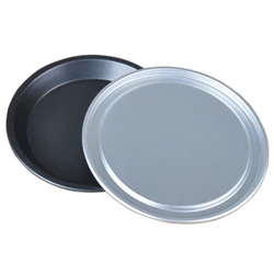 Non-stick 6/7/8/9/10/11/12 inch Aluminium steel Pizza baking pan aluminium baking tray with lid