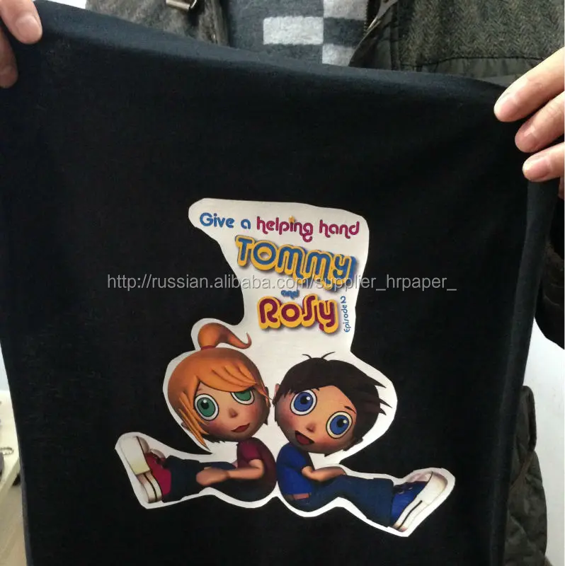 High Color темно футболка бумаги Передача на 100% хлопкового текстиля