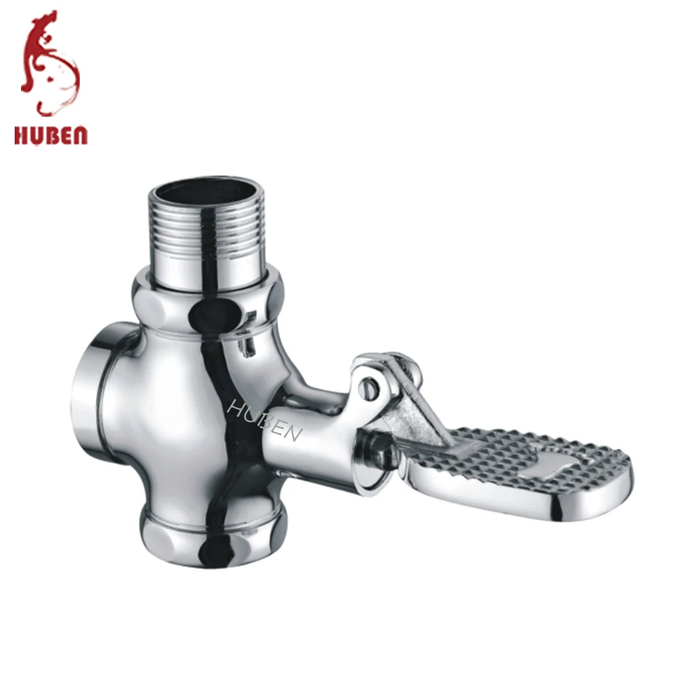 
Newly design brass chrome flush valve foot-operated 