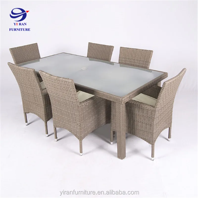 Cornelia Garden furniture table dining sets Rattan and Wicker sling chair outdoor patio furniture