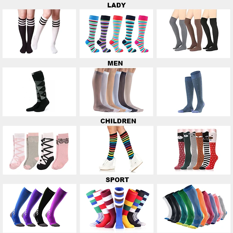 JX-II-0986 white knee high socks cheap white knee high socks white long socks