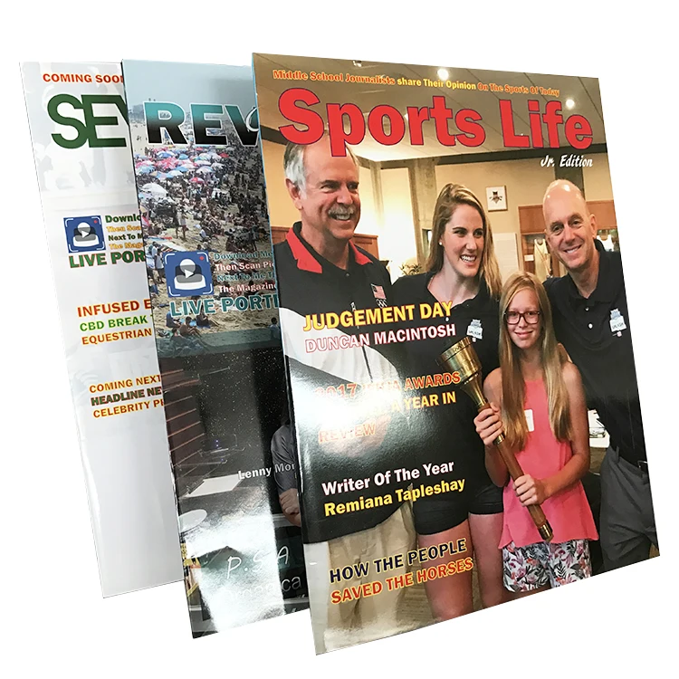 High quality Low cost custom A4 glossy cheap magazine printing