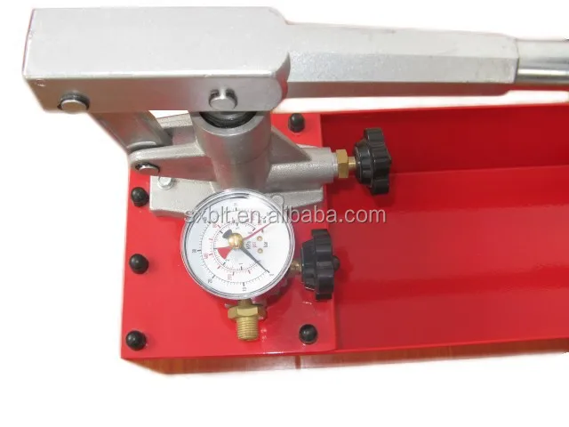 hydraulic manual water pressure test pump testing in pipes