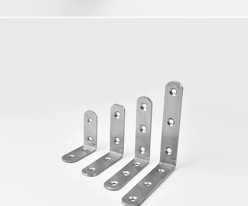 Stainless Steel Metal Corner 90 Degree Angle L Shaped Shelf Bracket