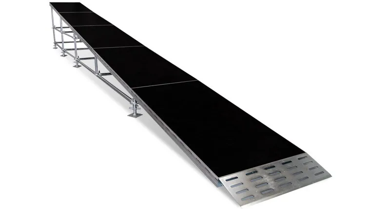 outdoor portable stage with handrail and ramp stairs for sale