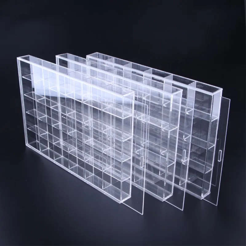 Clear Acrylic plexiglass model car display box rack  jewelry display box
