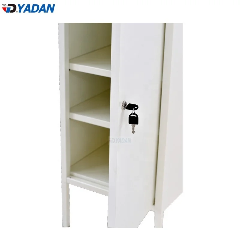 Factory supply high quality metal steel furniture storage 2 doors locker wardrobe for home using