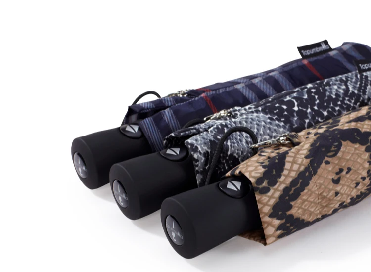 21 inches classic customizable strong auto open close rain 3 fold umbrella