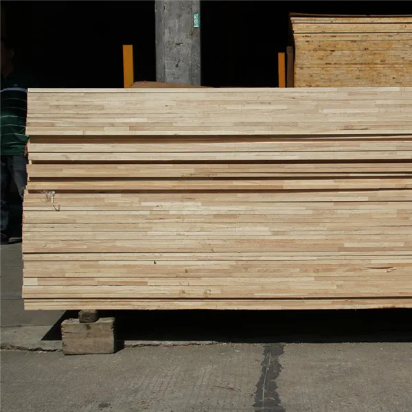 Gaotong grade AA Thailand rubber / teak wood finger joint lamination board for wooden door and furniture