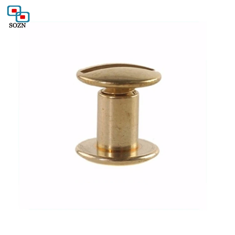 Customized Degin Brass Nickel Plating Chicago Screw for Electronics